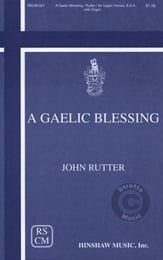 A Gaelic Blessing SATB choral sheet music cover